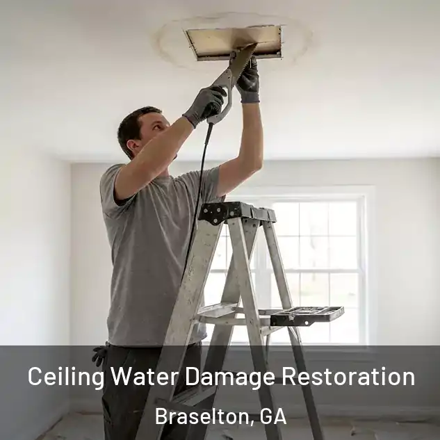  Ceiling Water Damage Restoration Braselton, GA